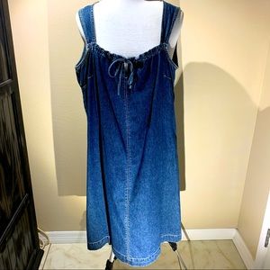 Avenue Blues Sleeveless Denim Dress   20W